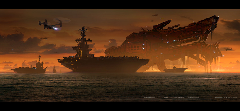 Illustration for article titled The Raw Beauty of Battleship's Alien Concept Art